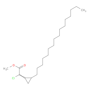Acetic acid, chloro(hexadecylcyclopropylidene)-, methyl ester