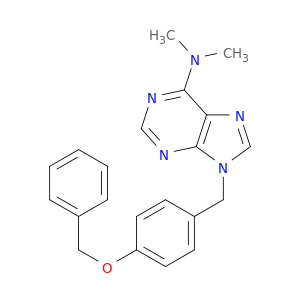 9H-Purin-6-amine,N,N-dimethyl-9-[[4-(phenylmethoxy)phenyl]methyl]-