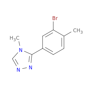 3-(3-Bromo-4-methylphenyl)-4-methyl-4H-1,2,4-triazole
