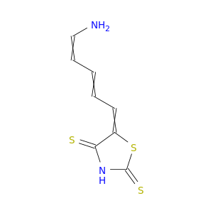 2,4-Thiazolidinedithione, 5-(5-amino-2,4-pentadienylidene)-