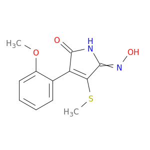1H-Pyrrole-2,5-dione, 3-(2-methoxyphenyl)-4-(methylthio)-, 5-oxime