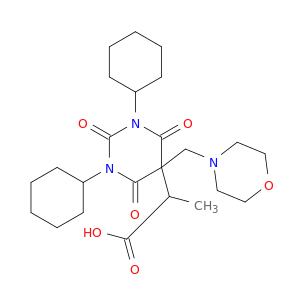 5-Pyrimidineaceticacid, 1,3-dicyclohexylhexahydro-a-methyl-5-(4-morpholinylmethyl)-2,4,6-trioxo-