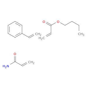butyl prop-2-enoate; prop-2-enamide; styrene