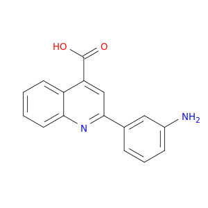 4-Quinolinecarboxylic acid, 2-(3-aminophenyl)-