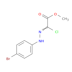 Acetic acid, [(4-bromophenyl)hydrazono]chloro-, methyl ester