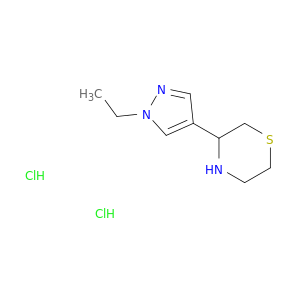 3-(1-Ethyl-1H-pyrazol-4-yl)thiomorpholine dihydrochloride
