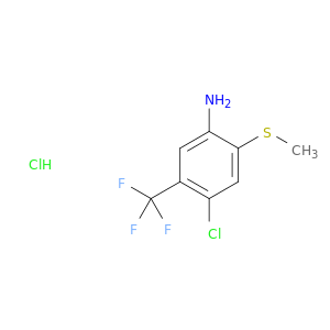 4-Chloro-2-(methylsulfanyl)-5-(trifluoromethyl)aniline hydrochloride