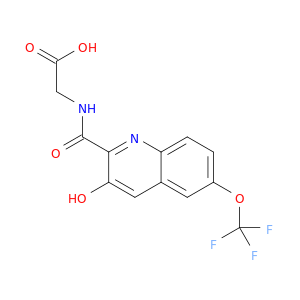 Glycine, N-[[3-hydroxy-6-(trifluoromethoxy)-2-quinolinyl]carbonyl]-