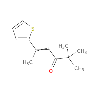 4-Hexen-3-one, 2,2-dimethyl-5-(2-thienyl)-