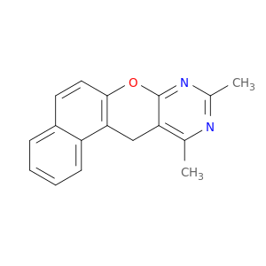 12h-naphtho(1',2':5,6)pyrano(2,3-d)pyrimidine, 9,11-dimethyl-