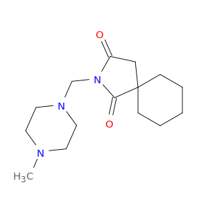 2-Azaspiro[4.5]decane-1,3-dione, 2-[(4-methyl-1-piperazinyl)methyl]-