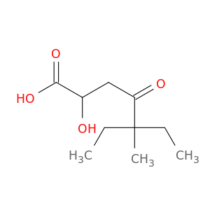 Heptanoic acid, 5-ethyl-2-hydroxy-5-methyl-4-oxo-