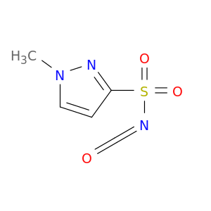 1H-Pyrazole-3-sulfonyl isocyanate, 1-methyl-