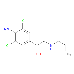 1-(4-amino-3,5-dichlorophenyl)-2-(propylamino)ethanol