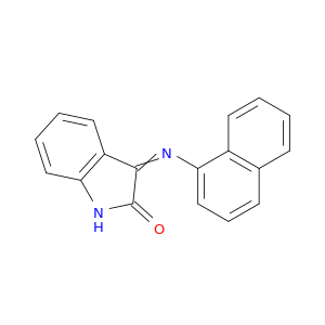 2H-Indol-2-one, 1,3-dihydro-3-(1-naphthalenylimino)-