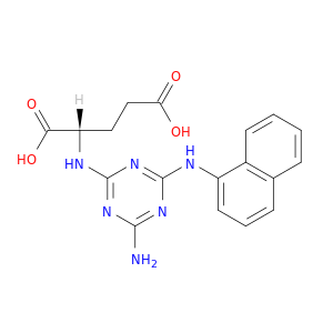 L-Glutamic acid, N-[4-amino-6-(1-naphthalenylamino)-1,3,5-triazin-2-yl]-