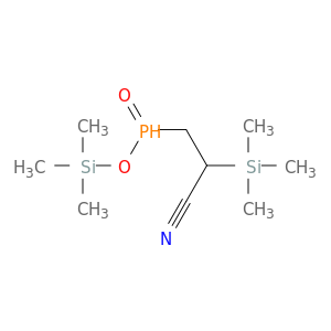 Phosphinic acid, [2-cyano-2-(trimethylsilyl)ethyl]-, trimethylsilyl ester