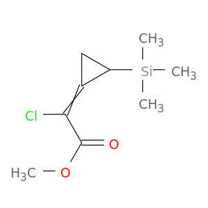 Acetic acid, chloro[(trimethylsilyl)cyclopropylidene]-, methyl ester