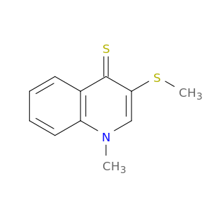 4(1H)-Quinolinethione, 1-methyl-3-(methylthio)-