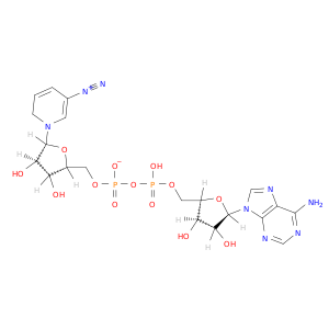 1-[(2R,3R,4R,5R)-5-[[[[(2R,3R,4R,5R)-5-(6-aminopurin-9-yl)-3,4-dihydroxy-oxolan-2-yl]methoxy-hydroxy-phosphoryl]oxy-oxido-phosphoryl]oxymethyl]-3,4-dihydroxy-oxolan-2-yl]pyridine-5-diazonium