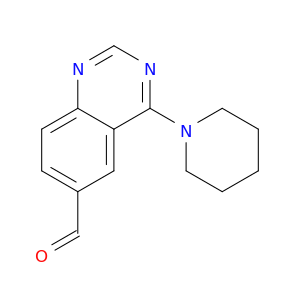 4-(1-哌啶基)-6-喹唑啉核羧甲醛