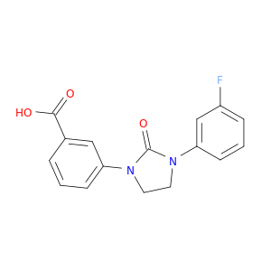 Benzoic acid, 3-[3-(3-fluorophenyl)-2-oxo-1-imidazolidinyl]-