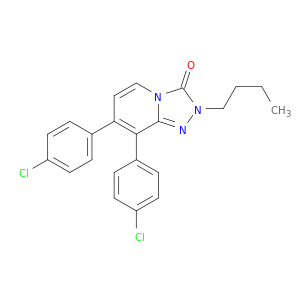1,2,4-Triazolo[4,3-a]pyridin-3(2H)-one, 2-butyl-7,8-bis(4-chlorophenyl)-