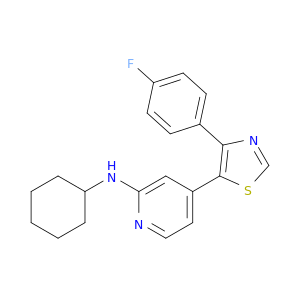 2-Pyridinamine, N-cyclohexyl-4-[4-(4-fluorophenyl)-5-thiazolyl]-