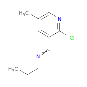 1-Propanamine, N-[(2-chloro-5-methyl-3-pyridinyl)methylene]-
