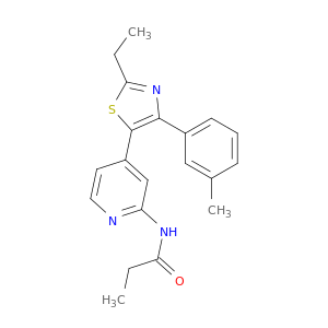 N-[4-[2-ETHYL-4-(3-METHYLPHENYL)-1,3-THIAZOL-5-YL]-2-PYRIDYL]PROPIONAMIDE