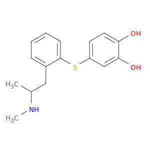 1,2-Benzenediol,4-[[2-[2-(methylamino)propyl]phenyl]thio]-