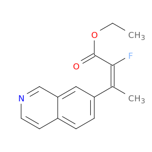 2-Butenoic acid, 2-fluoro-3-(7-isoquinolinyl)-, ethyl ester, (2E)-