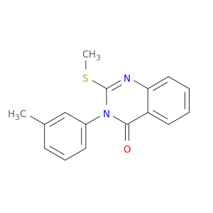 4(3H)-Quinazolinone, 3-(3-methylphenyl)-2-(methylthio)-
