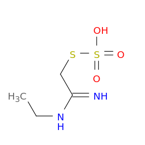 S-(2-(ETHYLAMINO)-2-IMINOETHYL) HYDROGEN THIOSULFATE
