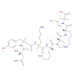 L-Leucine, L-asparaginyl-L-tyrosyl-L-lysyl-L-lysyl-L-prolyl-L-lysyl-