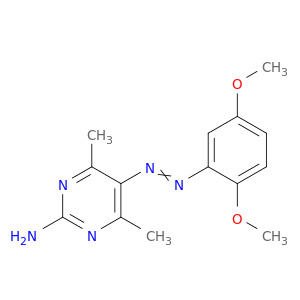 2-Pyrimidinamine,5-[2-(2,5-dimethoxyphenyl)diazenyl]-4,6-dimethyl-