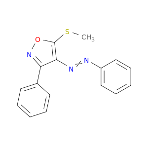 Isoxazole, 5-(methylthio)-3-phenyl-4-(phenylazo)-