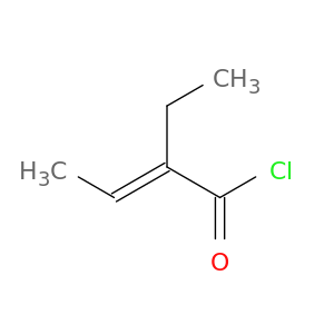 2-Butenoyl chloride, 2-ethyl-, (E)-