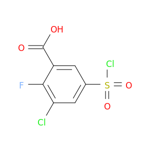 3-Chloro-5-(chlorosulfonyl)-2-fluorobenzoic acid