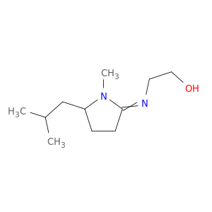 Ethanol, 2-[[1-methyl-5-(2-methylpropyl)-2-pyrrolidinylidene]amino]-