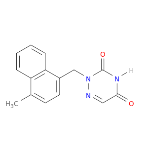 1,2,4-Triazine-3,5(2H,4H)-dione, 2-[(4-methyl-1-naphthalenyl)methyl]-