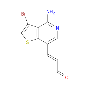2-Propenal, 3-(4-amino-3-bromothieno[3,2-c]pyridin-7-yl)-, (2E)-
