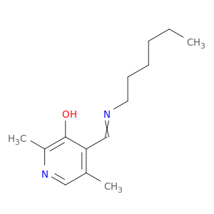 3-Pyridinol, 4-[(hexylimino)methyl]-2,5-dimethyl-