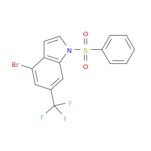 4-Bromo-1-(phenylsulfonyl)-6-(trifluoromethyl)-1H-indole