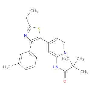 N-[4-[2-ETHYL-4-(3-METHYLPHENYL)-1,3-THIAZOL-5-YL]-2-PYRIDYL]PIVALAMIDE