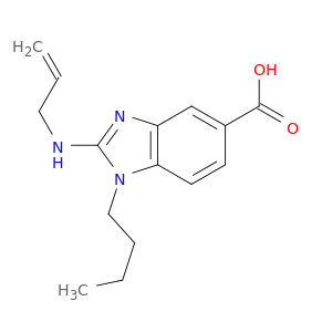 1H-Benzimidazole-5-carboxylic acid, 1-butyl-2-(2-propenylamino)-