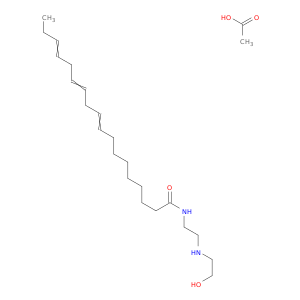 9,12,15-十八加入乙烯酰胺,N-[2-[(2-羟乙基)氨基]乙基]-,乙酸盐(1：1)