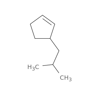 Cyclopentene, 3-(2-methylpropyl)-