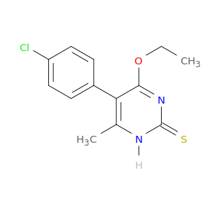 2(1H)-Pyrimidinethione, 5-(4-chlorophenyl)-4-ethoxy-6-methyl-