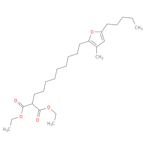Propanedioic acid, [9-(3-methyl-5-pentyl-2-furanyl)nonyl]-, diethyl ester